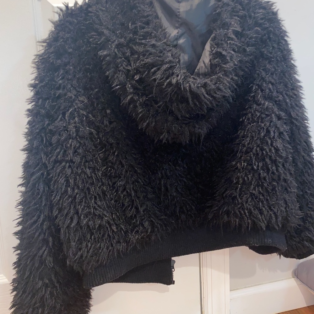 Black Fluffy Jacket